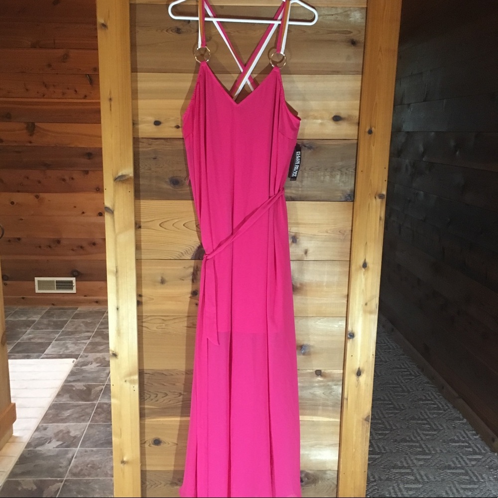 NY&Co Maxi Hot Pink Dress